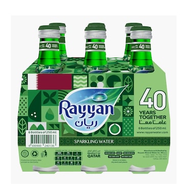 Rayyan Sparkling Water 250mlx6 Pieces