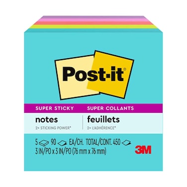 3M كيب تاون 6545SSMIA PostIt ملاحظات 3x3