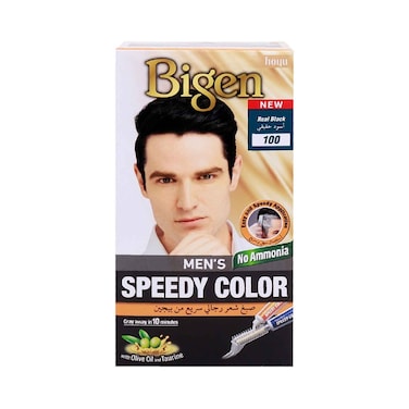 بيجن لون شعر سريع للرجال أسود حقيقي 100 80 جم