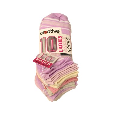 جوارب نسائية إبداعية، ١٠ أزواج، ألوان متنوعة، مقاس واحد
