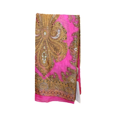 Beach Buttons Chiffon Shawl Red