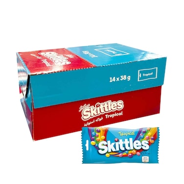 Wrigley's Skittles Tropical Candies 38grx14's