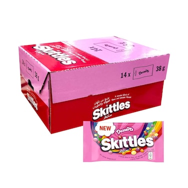 ريجلي سكيتلز حلوى الحلوى 38 جرام × 14 قطعة