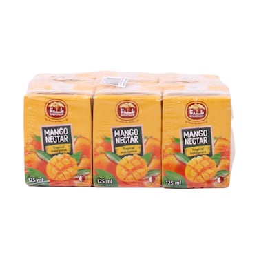 Baladna Long Life Mango Nectar Juice 125mlx6 Pieces