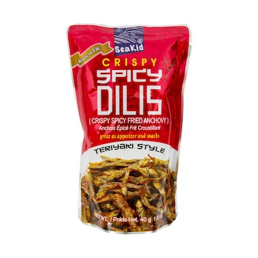 Seakid Crispy Spicy Dilis Fried Anchovy 40g