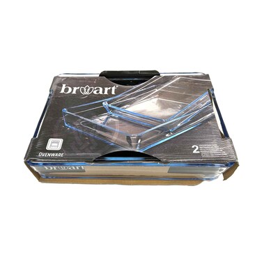 Brart Rectangular Glass Ware 2 Pieces
