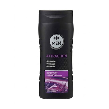 Carrefour Attraction Mens Shower Gel With Woody Scent 250ml
