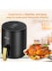 Oscar DTB Touch Fryer, Model: OAF3LDTB, Foods With Less Oil, Rapid Air Recycling Technology, Easy-to-Use Digital Touch Controls, Compact Design, 3 Liters Capacity