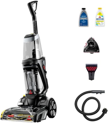 Bissell Carpet Washer Cleaning Machine, ProHeat 2X Revolution CleanShot Carpet Cleaner (2066E), Black, L
