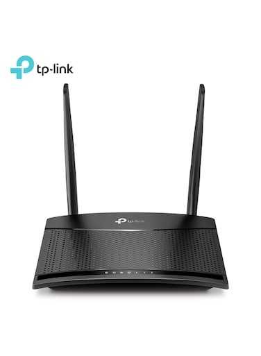 تي بي-لينك TL-MR100 راوتر 300 ميجابت/ث 4G LTE، واي فاي N300، تشغيل فوري، تحكم أبوي، شبكة ضيوف، منفذ شريحة ميكرو، أسود