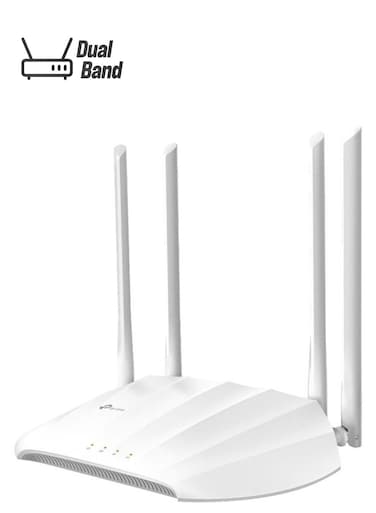 TP-Link TL-WA1201 AC1200 Wireless Gigabit Access Point, Desktop WiFi Bridge, MU-MIMO &amp; Beamforming, Supports AP/Multi-SSID/Client/RE Mode, 4 External Antennas, PoE Powered White