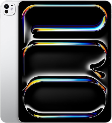 Apple iPad Pro 13-Inch (M4): Built For Apple Intelligence, Ultra Retina XDR Display, 256GB, 12MP Front/Back Camera, LiDAR Scanner, Wi-Fi 6E, Face ID, All-Day Battery Life - Silver