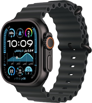 Apple Watch Ultra 2 GPS + Cellular 49mm Smartwatch, Sports Watch with Black with Rugged Titanium Case with Black Ocean Band. Fitness Tracker, Precision GPS, Extra-Long Battery Life