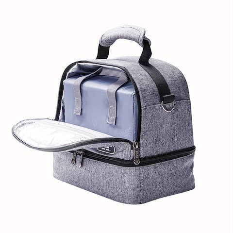 Sunveno Insulated Bottle / Lunch Bag - Grey