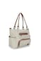 Little Story diaper bag set of 6 with hooks - Ivory