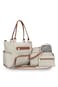Little Story diaper bag set of 6 with hooks - Ivory