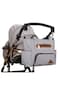 Little Story diaper bag set of 6 with hooks - Black