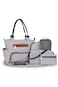 Little Story diaper bag set of 6 with hooks - Black