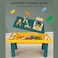 Little Story Blocks 4 In 1 Activity Table Wt Stool - Green