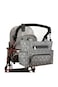 Little Story diaper bag set of 6 with hooks - Melange Grey