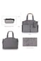 Little Story Signature Diaper Bag - Grey