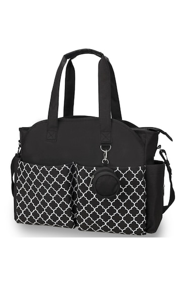 Little Story Signature Diaper Bag - Black