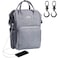 Sunveno Diaper Bag - Nova Grey + Stroller Hooks