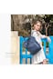 SUNVENO Diaper Bag - Nova Blue + Stroller Hooks