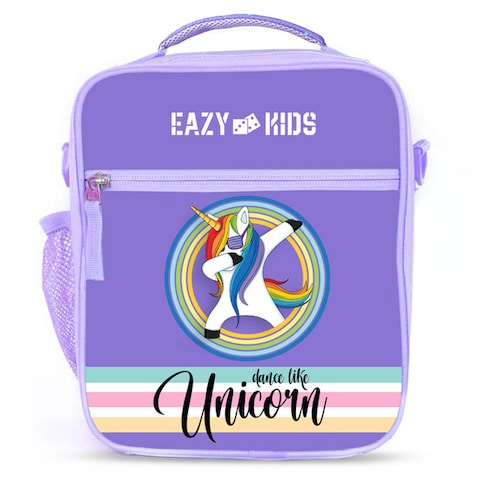 Eazy Kids Bento Boxes wt Insulated Lunch Bag Combo - Unicorn Purple