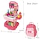 Little Story Role Play Chef / Kitchen / Restaurant Toy Set School Bag (34 Pcs) - Pink, 2 - In - 1 Mode