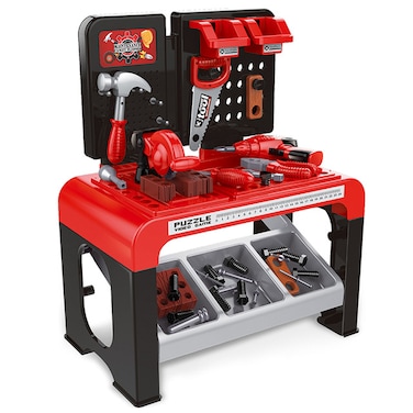 Little Story Role Play Mechanic / Builder Tools Table Toy Set (46 Pcs) - Black