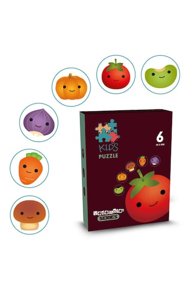 Little Story 6 - in - 1 Matching Puzzle Educational &amp; Fun Game - Vegetables
