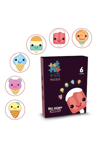 Little Story 6 - in - 1 Matching Puzzle Educational &amp; Fun Game - Ice Cream