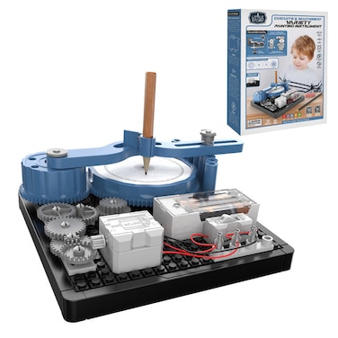 أداة رسم كهربائية من Little Story DIY مكونة من 48 نمطًا (36 قطعة)، سلسلة STEM - أزرق