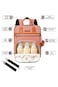 Little Story 2in1 Diaper Bag w/Sanitizer Bottle keychain &amp; Stroller Hooks - Pink