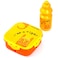 Eazy Kids Lunch Box and Water Bottle With Bag - Tiger Yellow