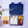 Eazy Kids 5 &amp; 4 Convertible Bento Lunch Box wt Sandwich Cutter Set - Eat Sleep Game