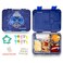 Eazy Kids 5 &amp; 4 Convertible Bento Lunch Box wt Sandwich Cutter Set - Eat Sleep Game