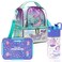 Eazy Kids Lunch Bag and Activity Backpack Set of 3 Mermaid - Purple Green