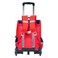Eazy Kids School Bag Dino in Space wt Trolley - Red