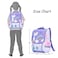 Eazy Kids School Bag Unicorn wt Trolley - Prince Purple