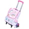 Eazy Kids School Bag Unicorn wt Trolley - Purple