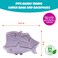 Eazy Kids Set of 4 Shark Reusable Hard Ice Packs for Lunch bags - Purple