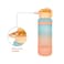 Nova Kids Water Bottle 1000ml with Straw- Orange