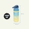 Nova Kids Water Bottle 1000ml with Straw- Blue