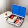 Eazy Kids 3 Compartment Bento Steel Lunch Box - Blue