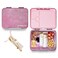 Eazy Kids 6 &amp; 4 Convertible Bento Lunch Box - Glitter Pink