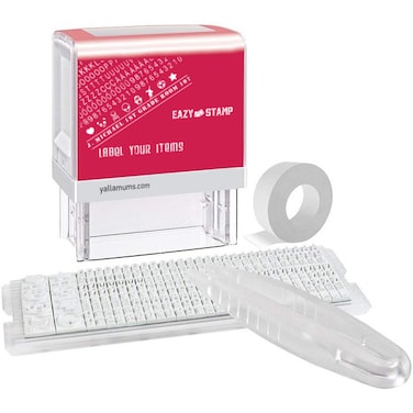 Eazy Kids Customizable Self Inking Fabric Stamp Kit - Black