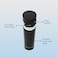 HYDROBREW Insulated Tumbler Water Bottle - Black, 500ml