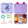 Eazy Kids 6 &amp; 4 Convertible Bento Lunch Box with Sandwich Cutter Set - Mermaid Purple